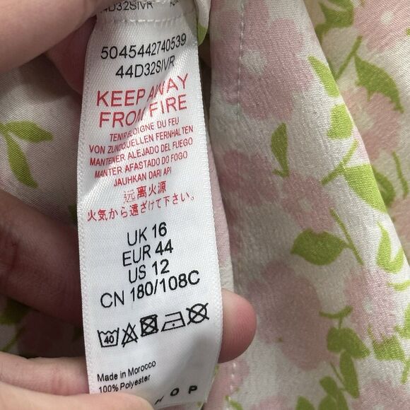 TopShop Maternity Dress Womens 16 Maxi Floral Spring Romantic Cottagecore NWT - Picture 5 of 5